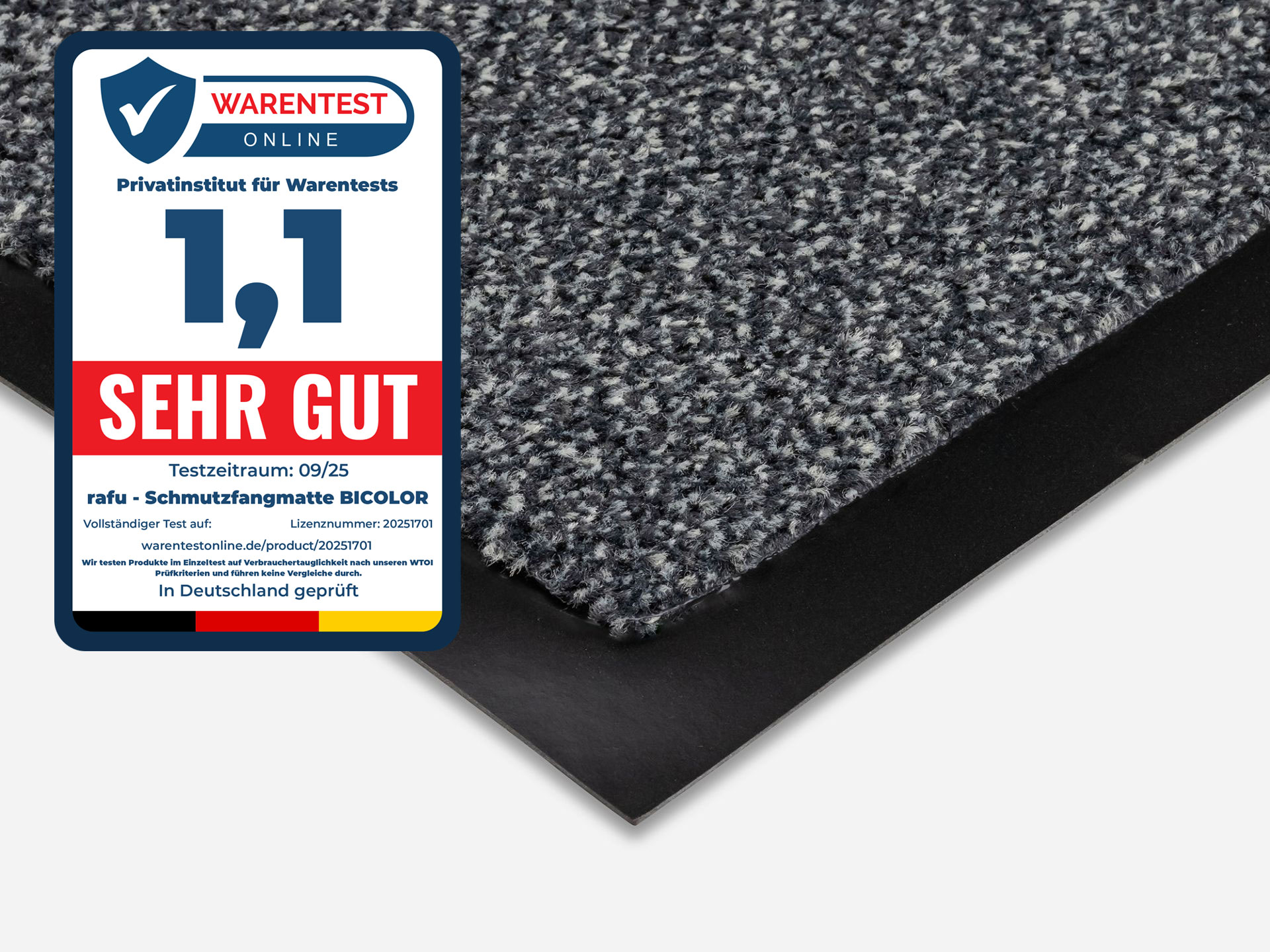 Schmutzfangmatte BICOLOR | 3 Größen + nach Maß + Meterware