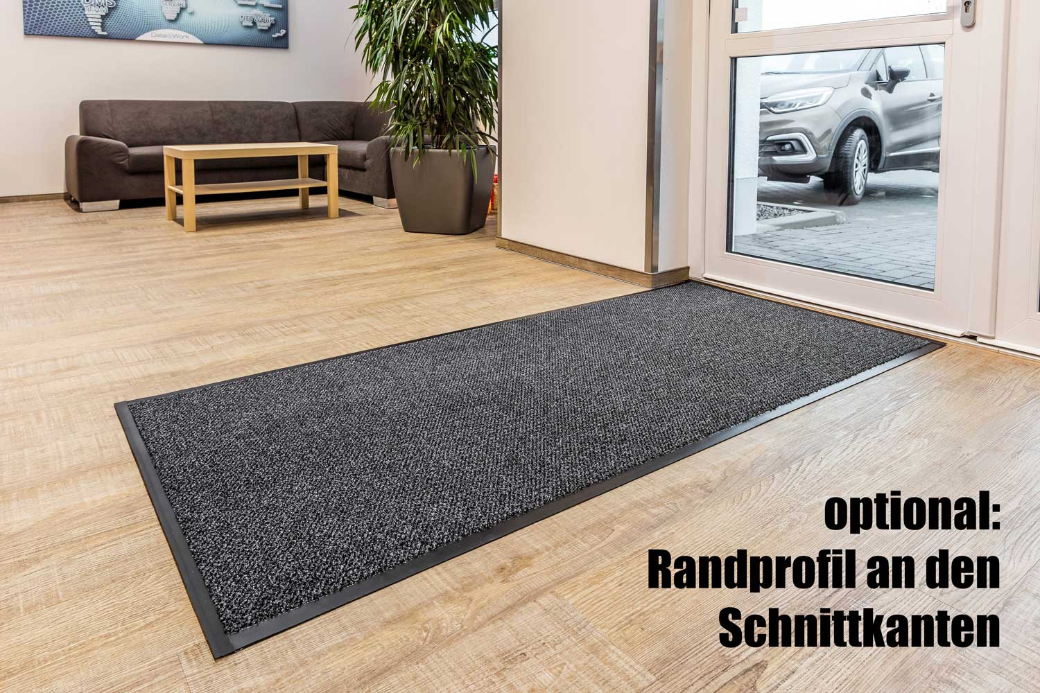 sauberlaufmatte-graphit-mit-randprofil-grau