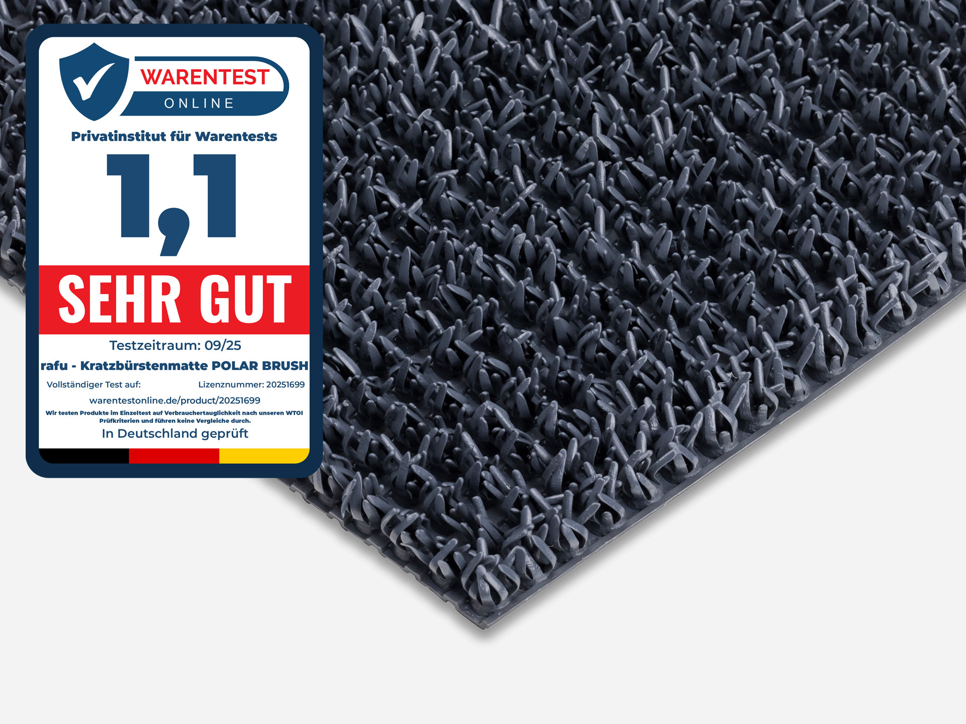 Kratzbürstenmatte POLAR BRUSH | nach Maß + Meterware