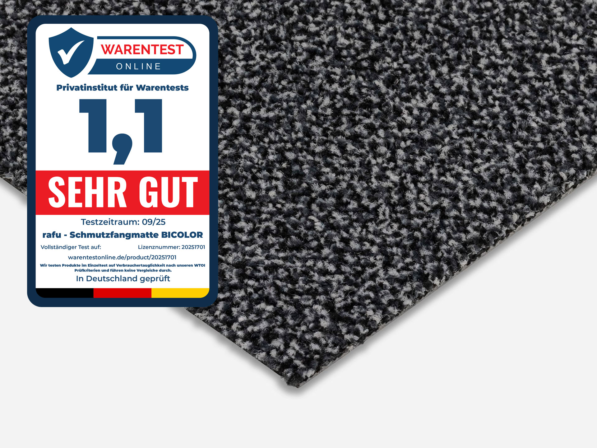 Schmutzfangmatte BICOLOR | 3 Größen + nach Maß + Meterware